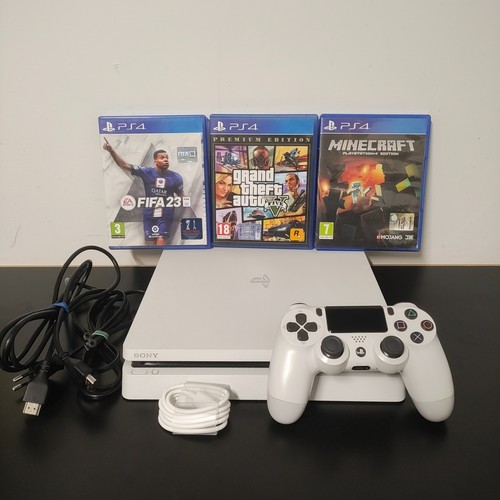 Playstation ps4 slim - ps4, bianca